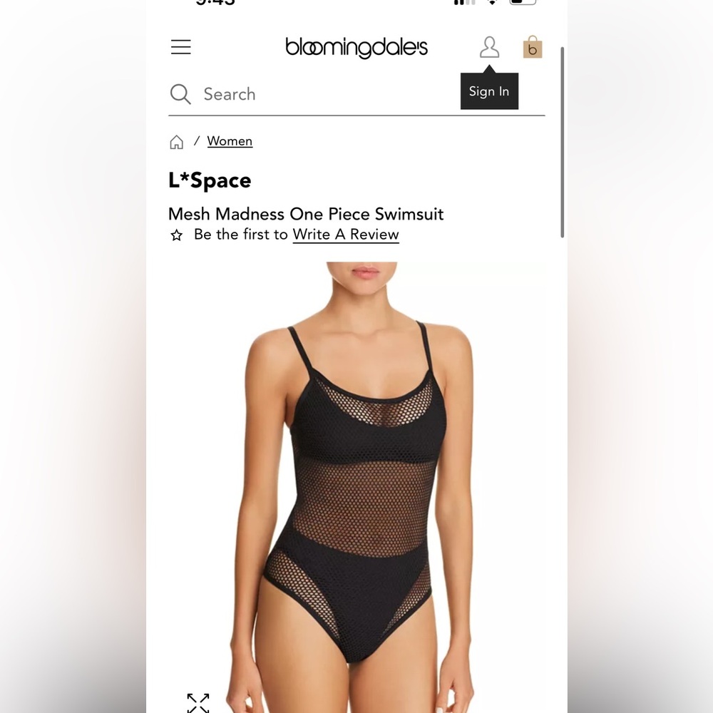 L Space Mesh Madness swimsuit